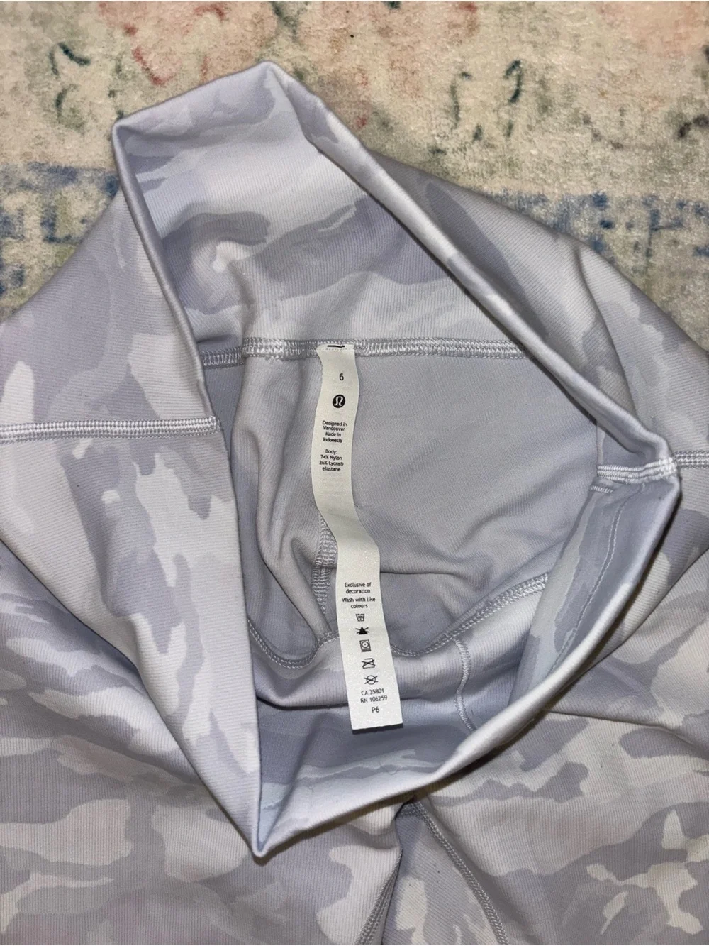 Light Gray Camo Lululemon Leggings
